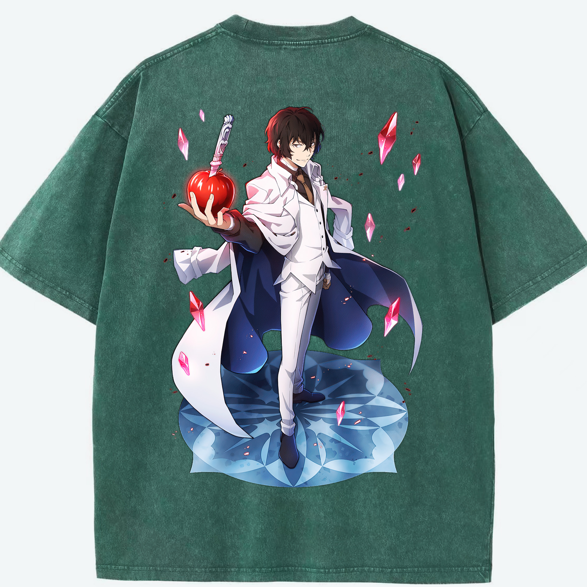 （画像用） 文豪ストレイドッグス Bungo Stray Dogs 綿100% ヴィンテージ風 半袖Tシャツ（背面プリント）
